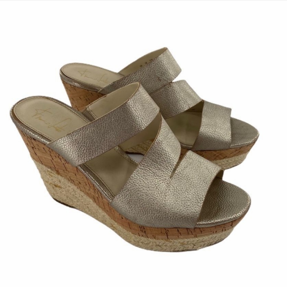 FRANCO SARTO | Espadrille Wedge Heel Sandals size 7